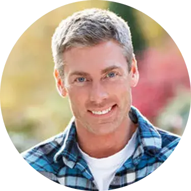 Smiling female author with short hair